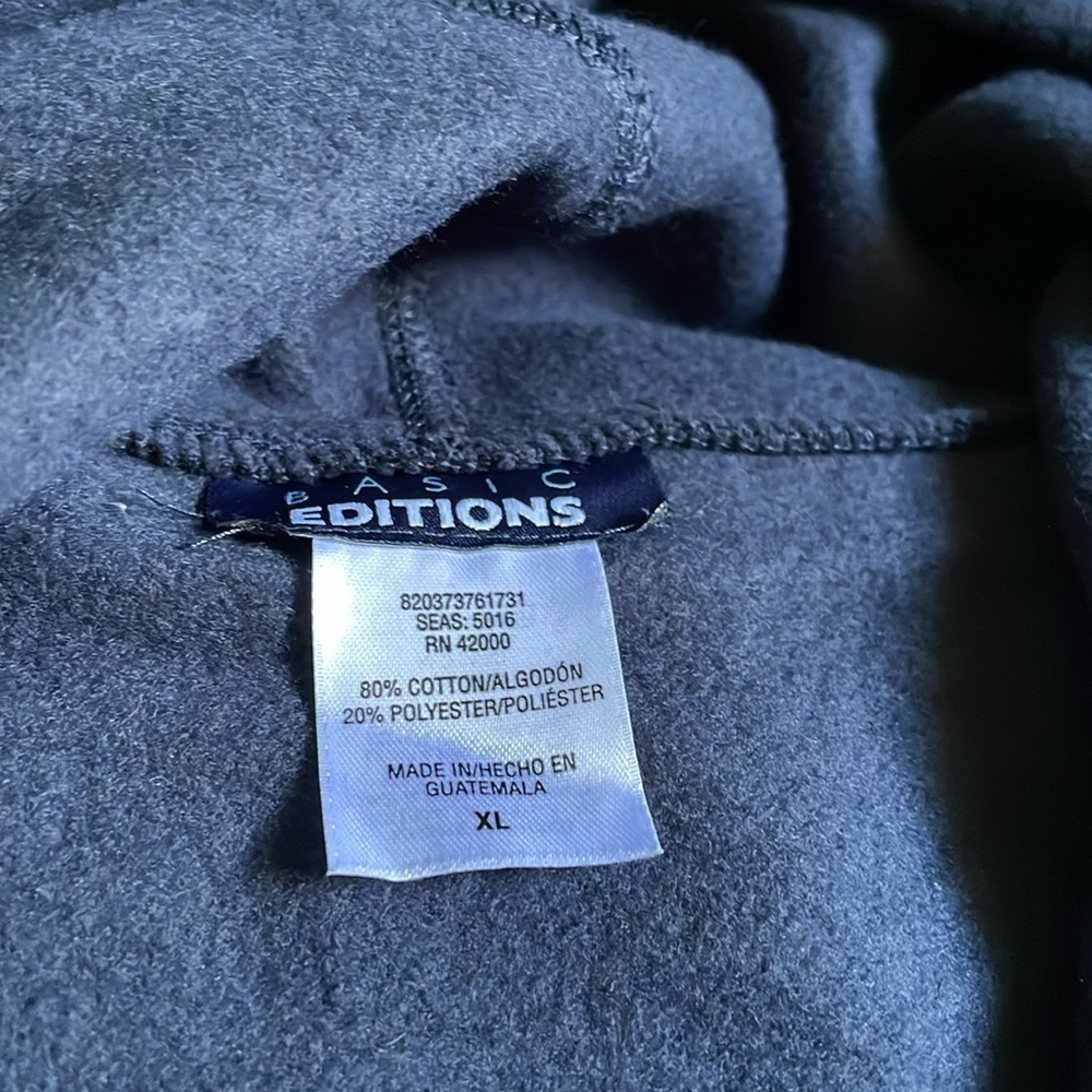 2 navy blue zip hoodies - Picture 2 of 2